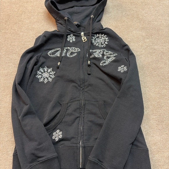 BCBG Max Azria Black Rhinestone Tracksuit Set – Size M 1758 - Picture 2 of 9